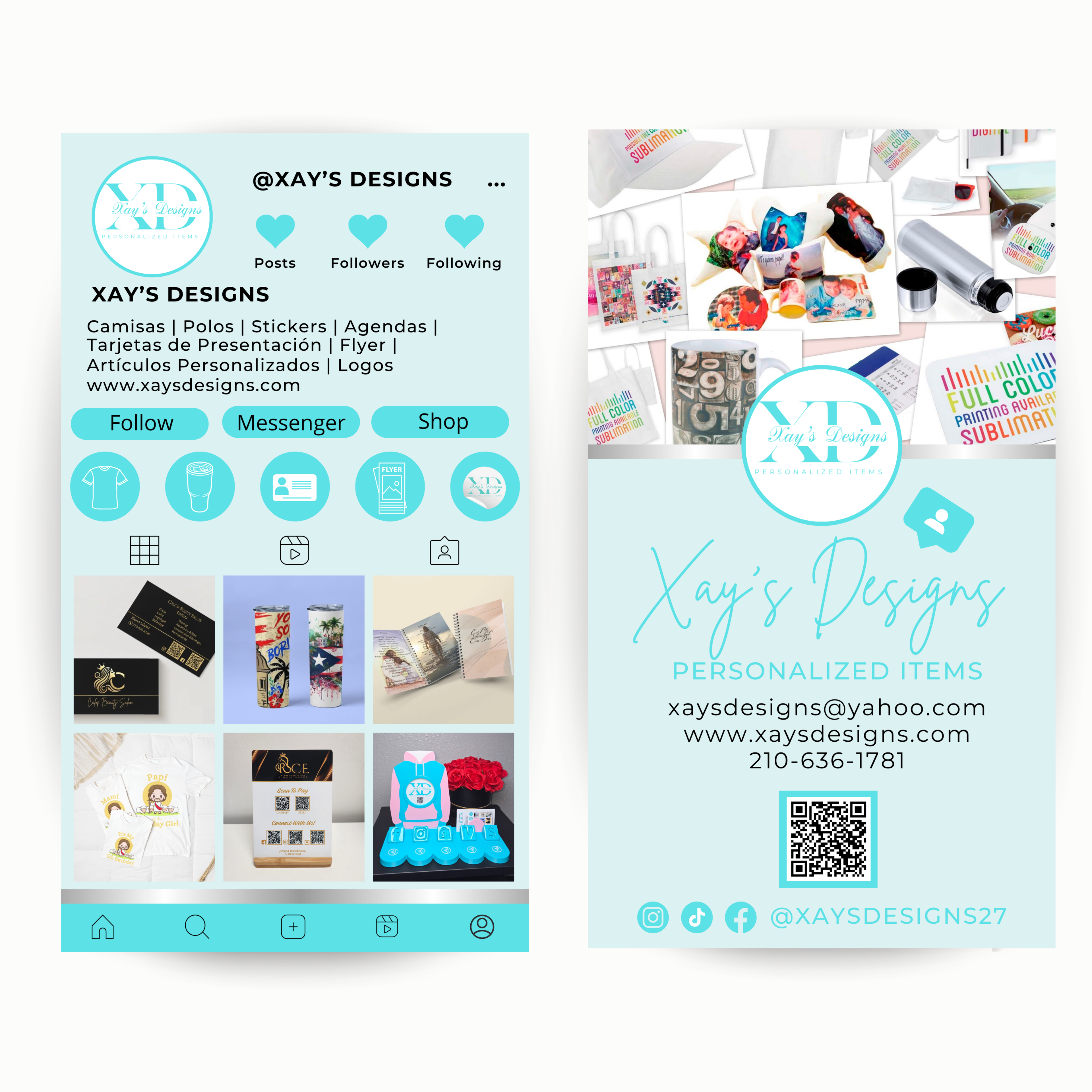 📇 Instagram-Style Business Cards