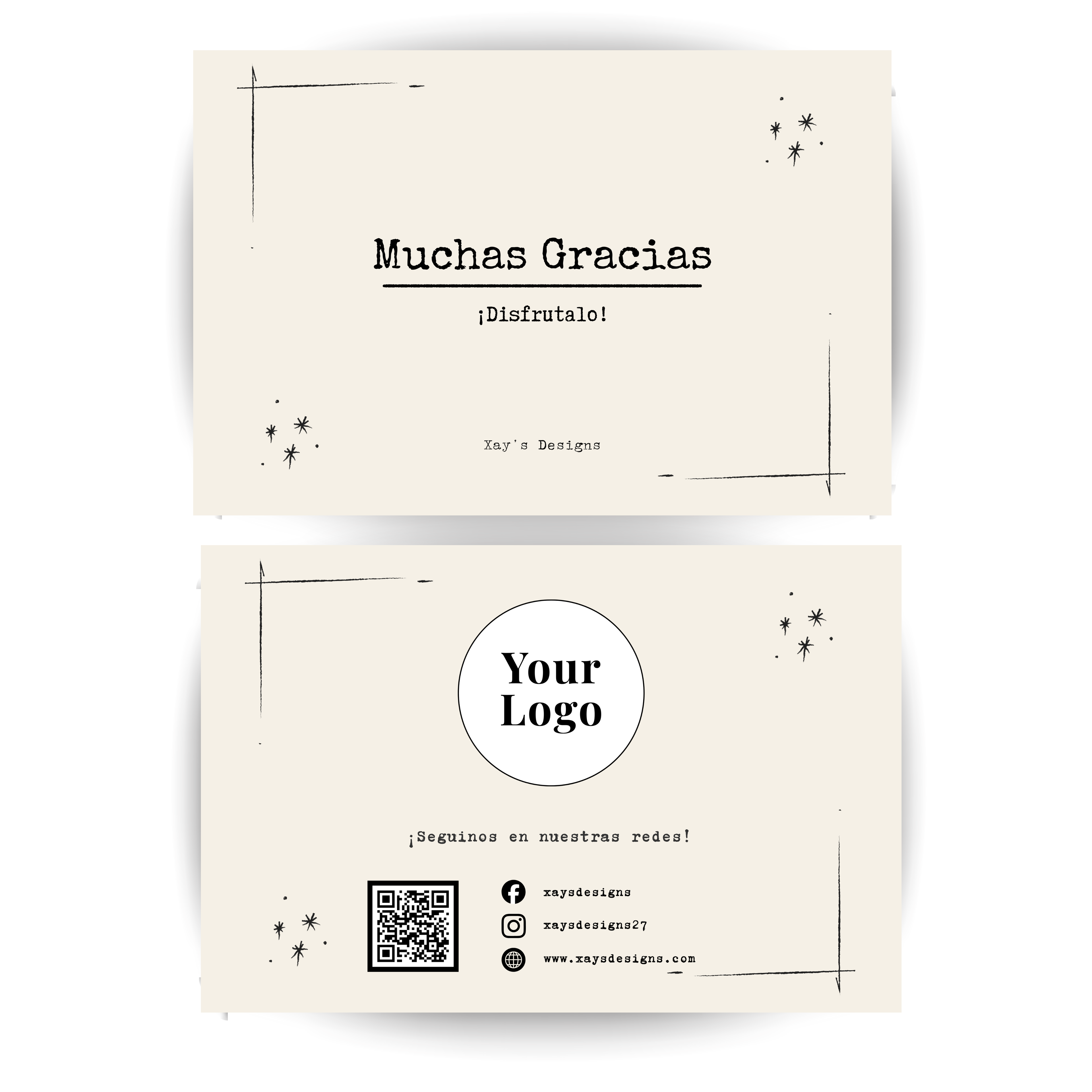 Tarjetas de Agradecimiento