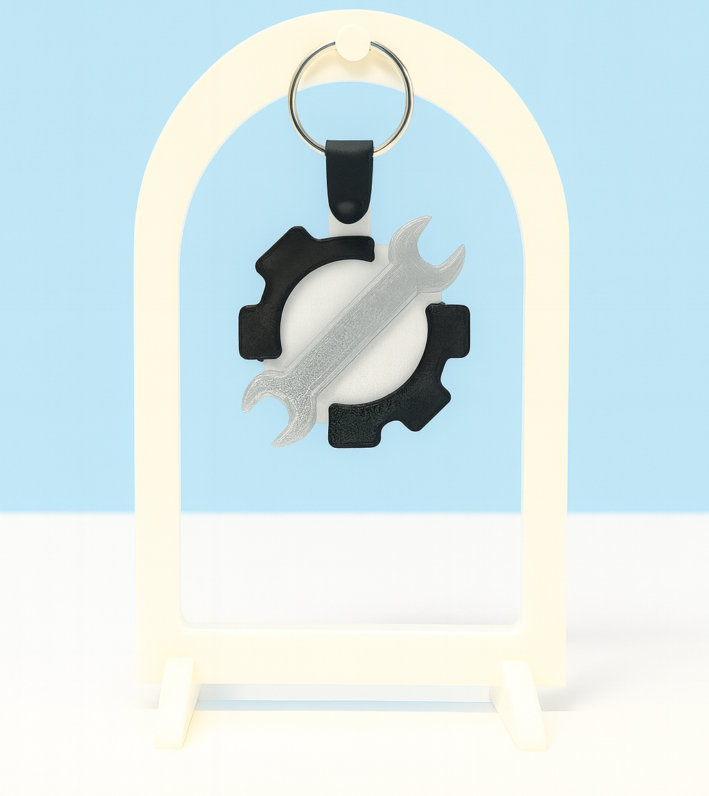 🔑✨ Wrench Keychain with NFC Technology