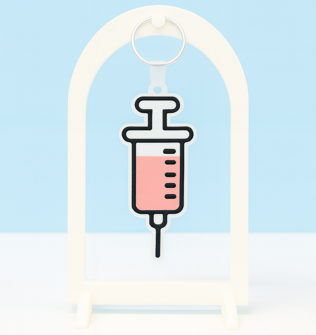 🔑✨ Syringe Keychain with NFC Technology