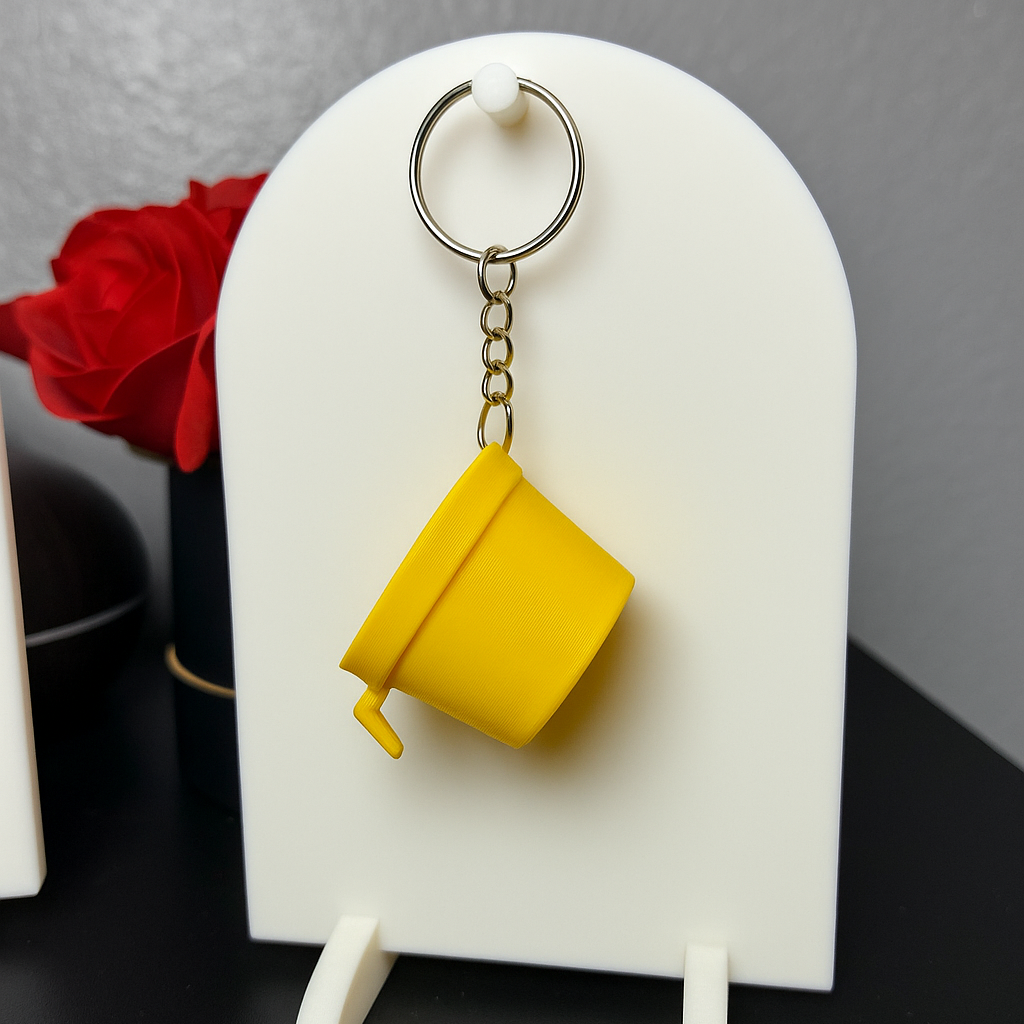 Llavero de taza de mantequilla de PR – Souvenir puertorriqueño