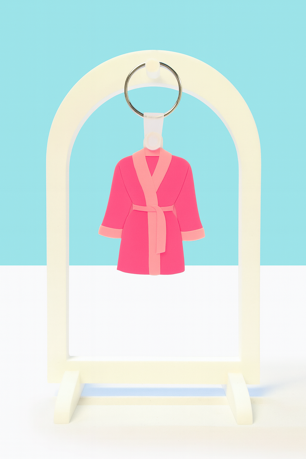 🔑✨ Bath Robe Keychain with NFC Technology