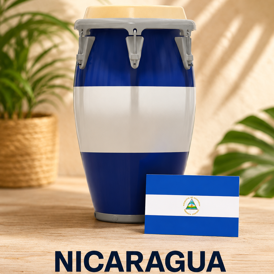 Flag-Inspired Drum Piggy Banks- Free Stand