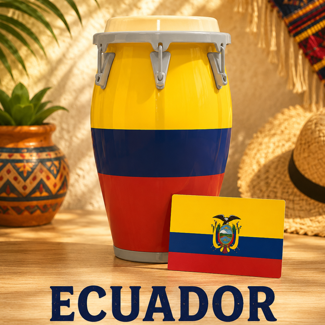 Flag-Inspired Drum Piggy Banks- Free Stand