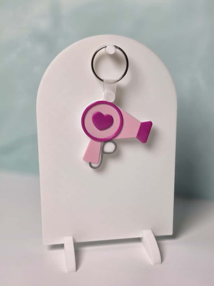 🔑✨Blow Dryer Keychain with NFC Technology