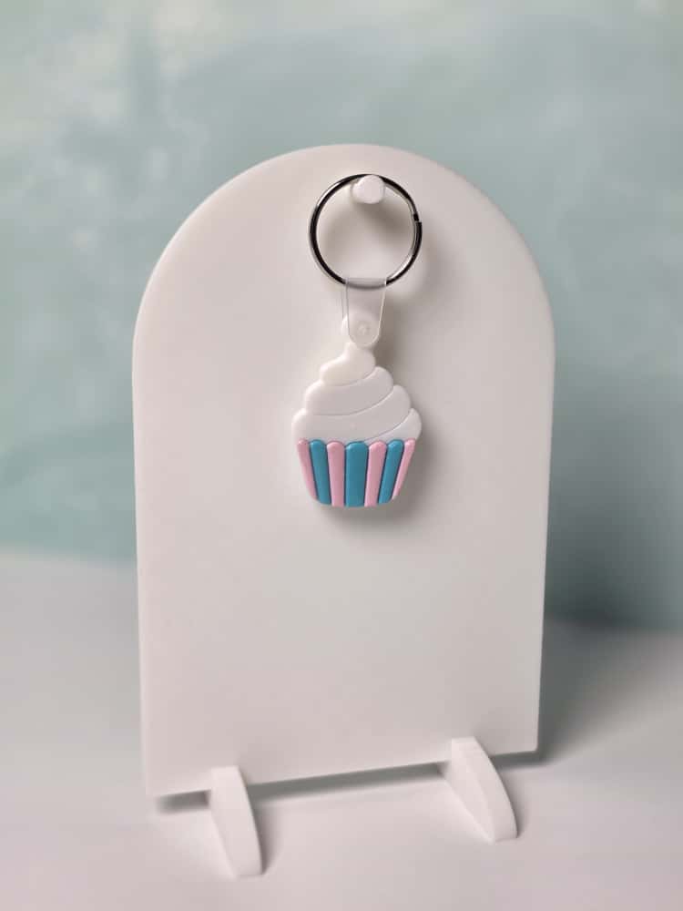 🔑✨Cupcake Keychain with NFC Technology