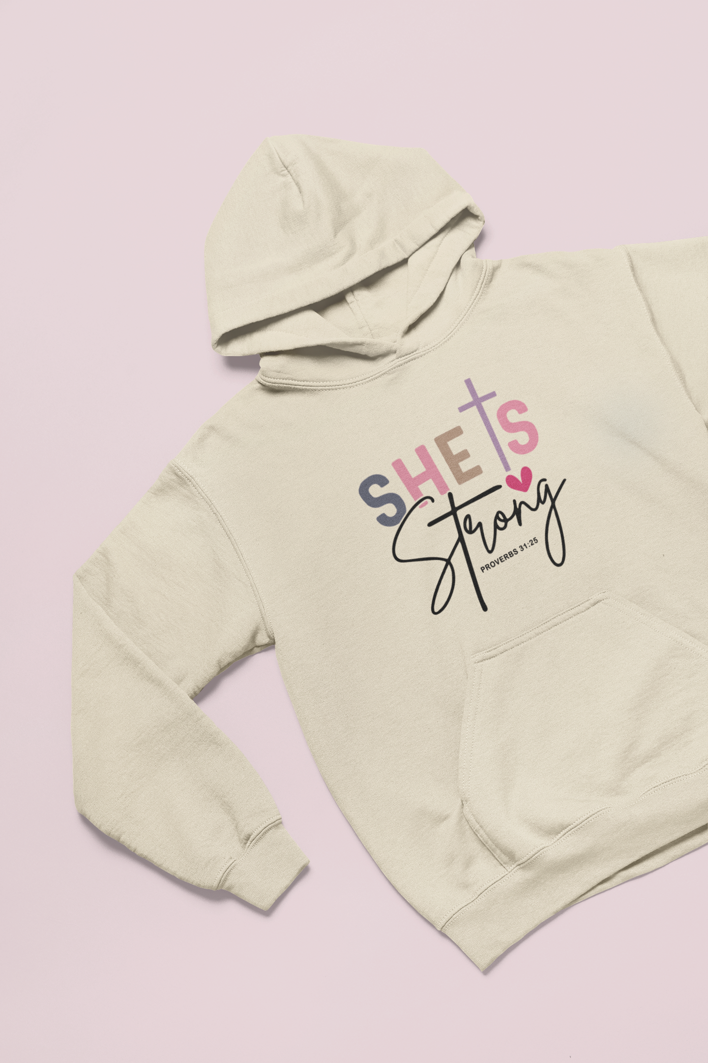 “She Is Strong” Hoodie – Faith & Strength