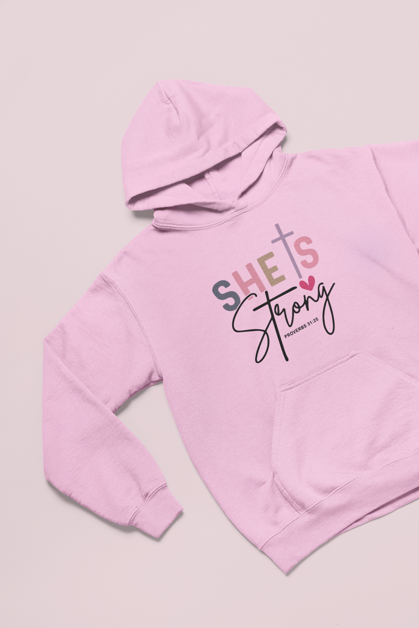 “She Is Strong” Hoodie – Faith & Strength
